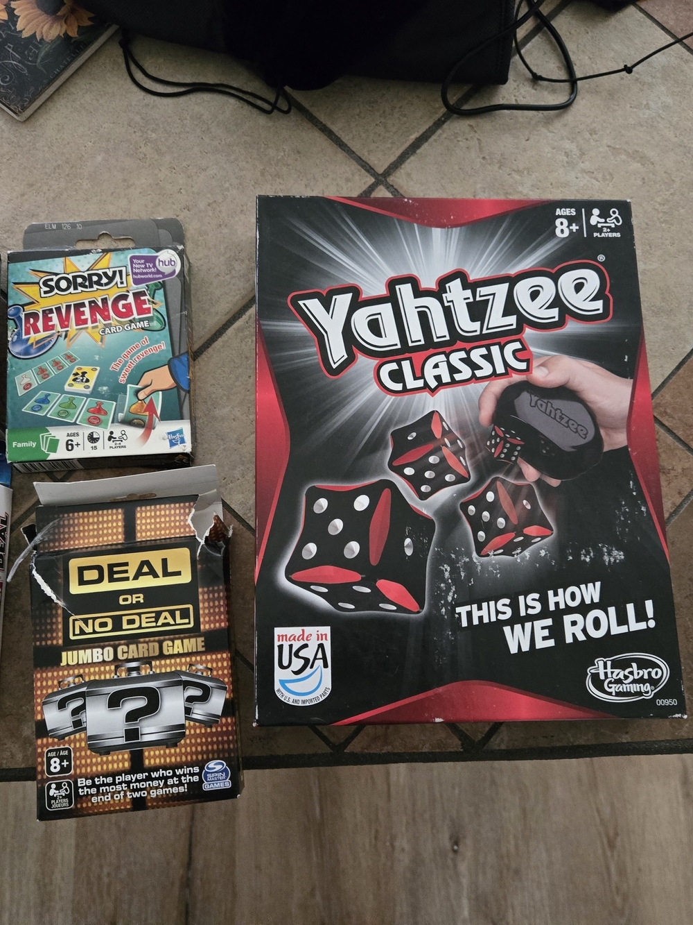 Hasbro Yahtzee Classic Board Game - Black & Red Packaging